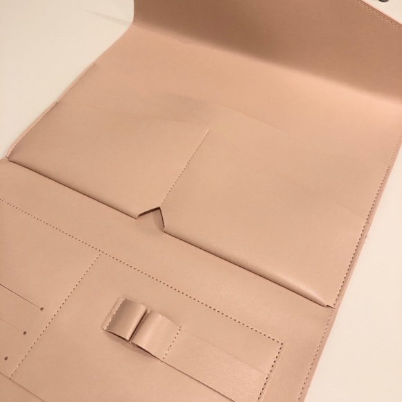 Glass Ladder & Co Megan Pink Portfolio Clutch New - Picture 14 of 16